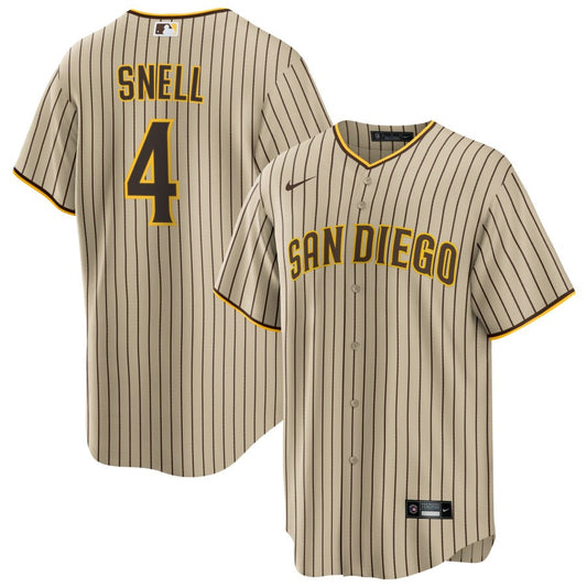 Blake Snell San Diego Padres Nike Road Replica Jersey - Brown