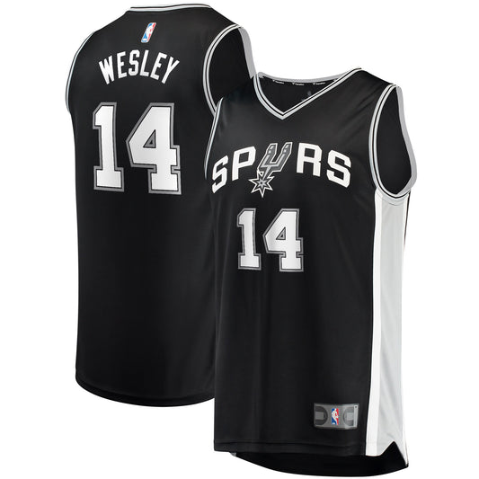 Blake Wesley San Antonio Spurs Fanatics Branded 2022 NBA Draft First Round Pick Fast Break Replica Player Jersey - Icon Edition - Black
