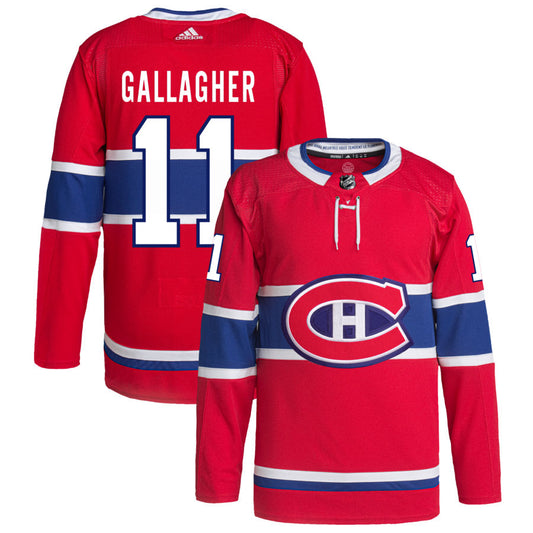 Brendan Gallagher Montreal Canadiens adidas Home Primegreen Authentic Pro Jersey - Red