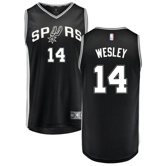 Blake Wesley San Antonio Spurs Fanatics Branded Fast Break Replica Jersey Black - Icon Edition