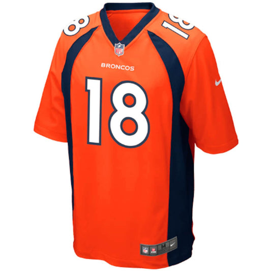 Boys' Grade School Peyton Manning Nike Broncos Team Color Game Jersey - Orange
